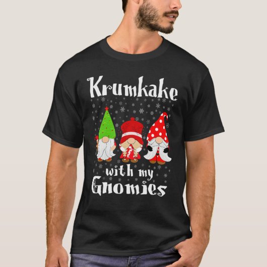 T-shirt Krumkake With My Gnomies - Norwegian Waffle Cookie (Devant)