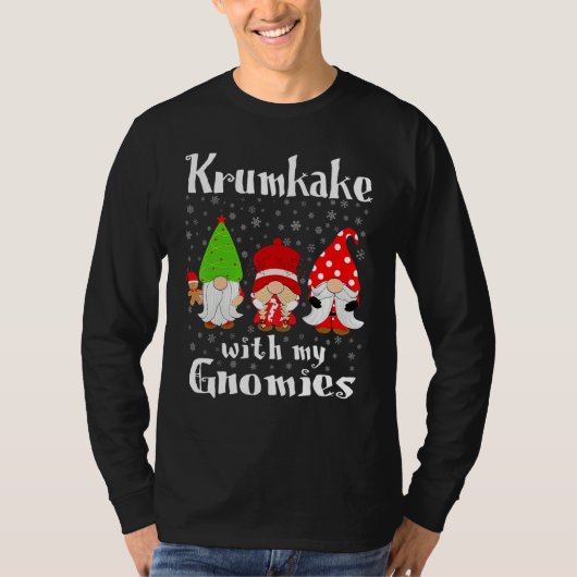 T-shirt Krumkake With My Gnomies - Norwegian Waffle Cookie (Devant)