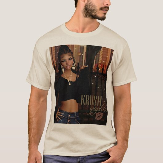 T-shirt Krush Graphix par Ahsek Novel Shirt 14 (Devant)