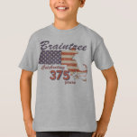 T-shirt KRW Braintree Mass 375th Birthday Kids Shirt<br><div class="desc">KRW Braintree Mass 375th Birthday Kids Shirt</div>