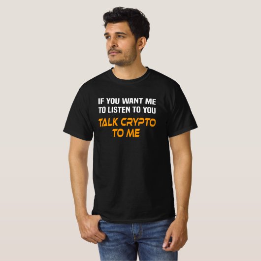 T-shirt Krypto Crypto Trader Dit Krypto Devise Mineur (Devant entier)