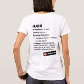 T-shirt Krystal célèbre (Dos)