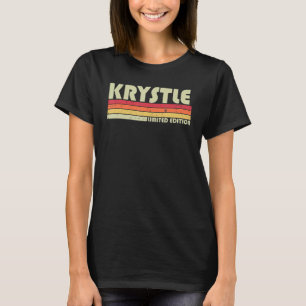 T-shirt KRYSTLE Nom Personnalisé Retro Vintage 80s 90s Bi