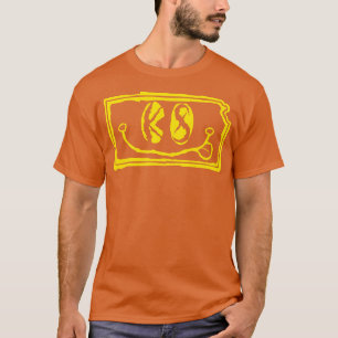 T-shirt KS Eyes Kansas Grunge Souriant Visage Jaune