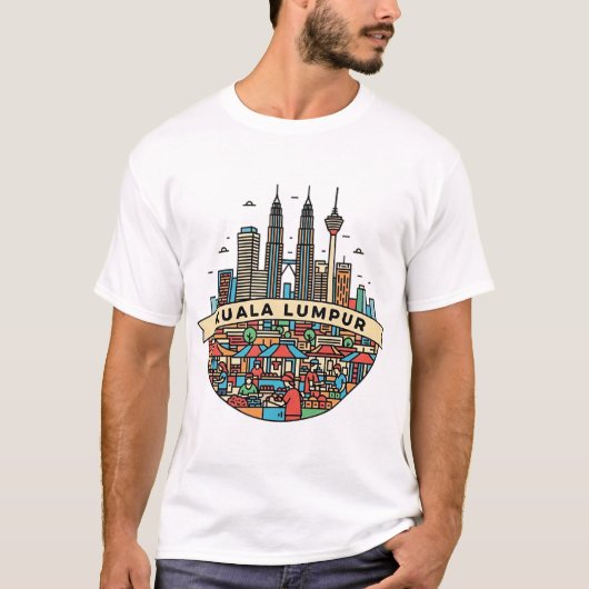 T-SHIRT KUALA LUMPUR, MALAISIE (Devant)