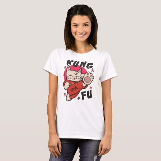 T-shirt Kung Fu Cat (Devant entier)