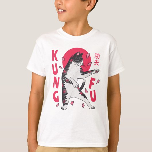 T-shirt Kung Fu Cat (Devant)