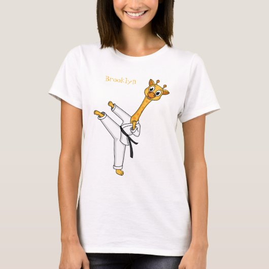 T-shirt Kung Fu giraffe (Devant)