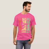 T-shirt Kung Fu Lutter Vintage (Devant entier)