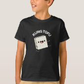T-shirt Kung Tofu Funny Kungfu Tofu Pun Dark BG (Devant)