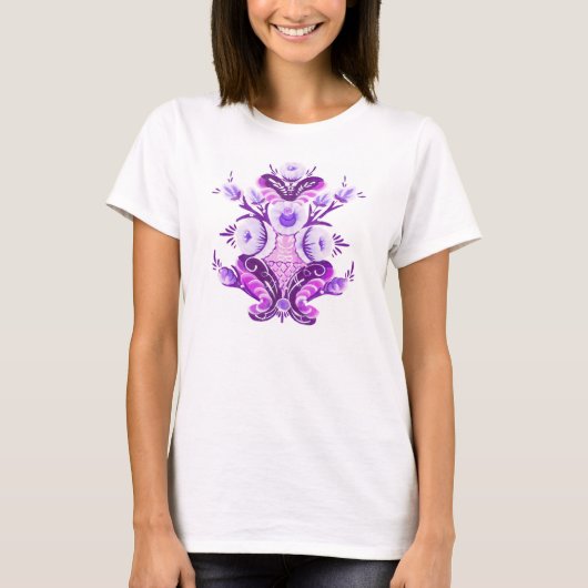 T-shirt Kurbits flower design for women. (Devant)
