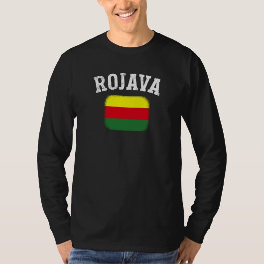 T-shirt Kurdish Kurds Rojava Flag Freedom Kurdistan (Devant)