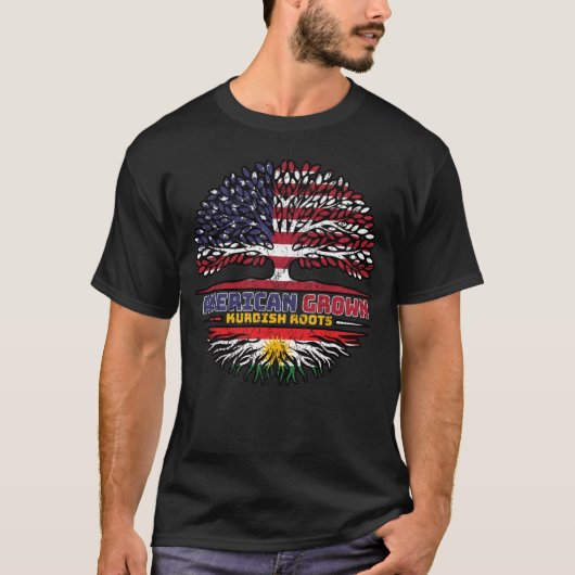 T-shirt Kurdistan Kurdish US American États-Unis Tr (Devant)