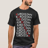 T-shirt Kurdistan Retro Kurden Erbil en Irak (Devant)