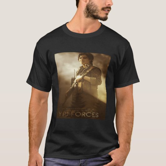 T-shirt Kurdistan Rojava Ypg Ypj (Devant)