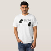 T-shirt Kutya - macska (Devant entier)