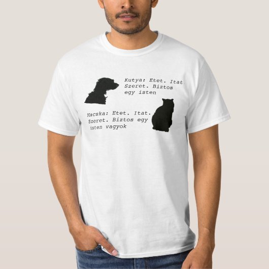 T-shirt Kutya - macska (Devant)
