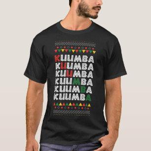 T-shirt Kuumba Kwanzaa Principauté de vacances afro-améric