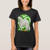 T-shirt Kuvasz Dog St Patrick's Day Leprechaun (Devant)