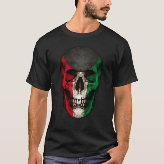 T-shirt Kuwait Flag Skull Kuwaiti Roots Proud Patriotic (Devant)
