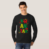 T-shirt Kwanzaa Celebration Kinara Candles Jubilee (Devant entier)