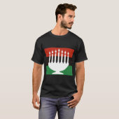 T-shirt Kwanzaa Kinara (Devant entier)