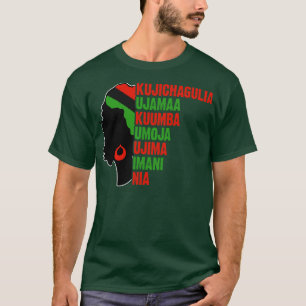 T-shirt Kwanzaa Les sept principes de Kwanzaa