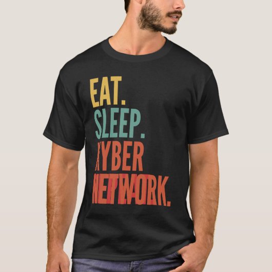 T-shirt Kyber Network Crypto Eat Sleep Kyber Network Répét (Devant)