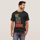 T-shirt Kyber Network Crypto Eat Sleep Kyber Network Répét (Devant entier)