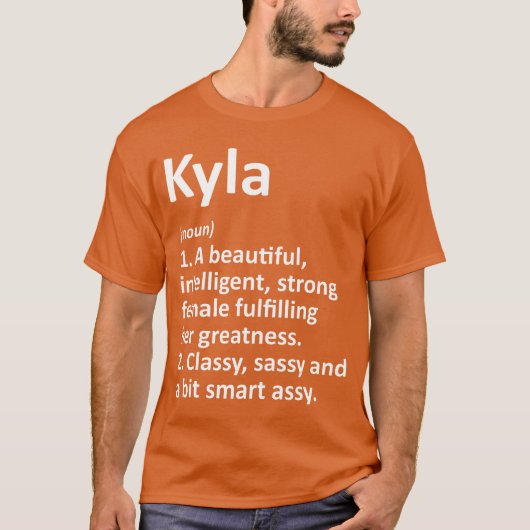 T-shirt KYLA Definition Personalized Name Funny Christmas (Devant)