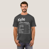 T-shirt KYLE Nutrition Funny Anniversaire Nom personnalisé (Devant entier)