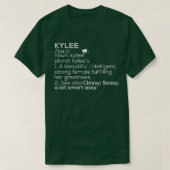 T-shirt Kylee Nom Kylee Définition Kylee Nom féminin Kyle (Design devant)