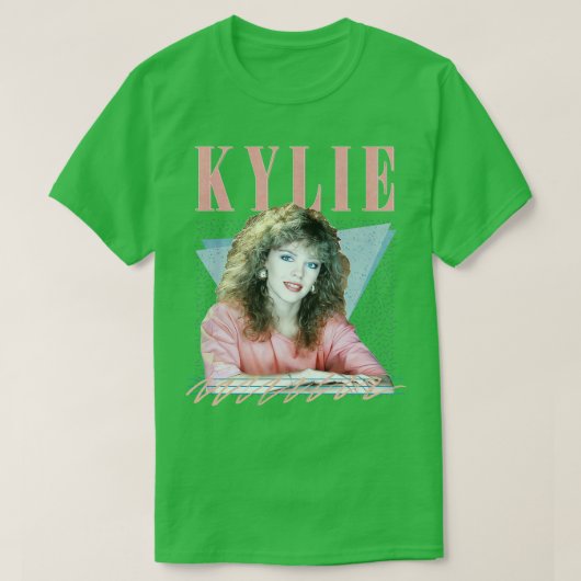 T-shirt Kylie 80s Retro Fan Design (Design devant)