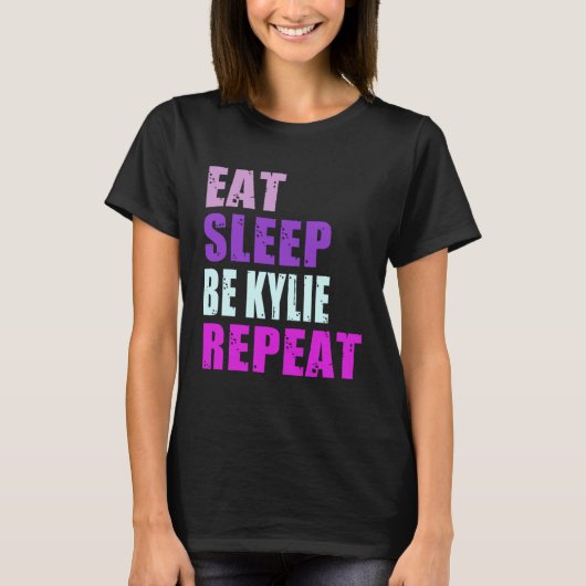 T-shirt Kylie Manger Le Sommeil Soyez Répété Kylie (Devant)