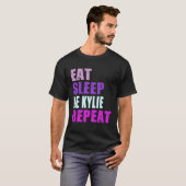 T-shirt Kylie Manger Le Sommeil Soyez Répété Kylie (Devant entier)