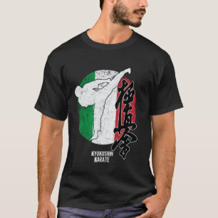 T-shirt Kyokushin Classique Italie Karaté Drapeau Italien