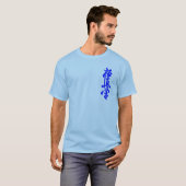 T-shirt Kyokushin Karate Japonais Kanji long manche (Devant entier)