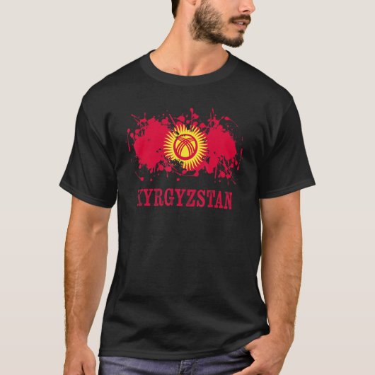 T-shirt Kyrgyzstian enthusiasts for Kirgisija and Kyrgyzst (Devant)