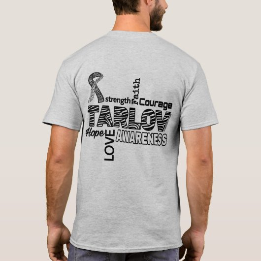 T-shirt Kyste de Tarlov de mots… (Dos)