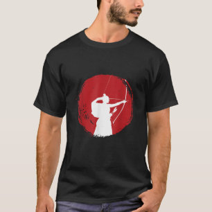T-shirt Kyudo Archer Japonais Samurai Guerrier Hunter Bowm