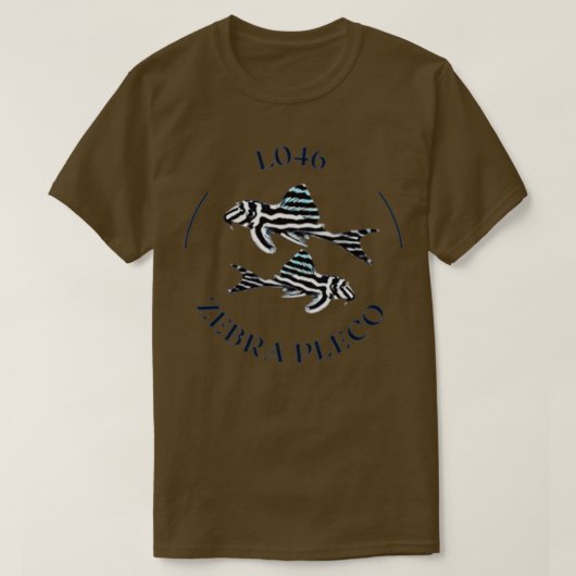 T-shirt L046 Zebra Pleco 4 (Design devant)