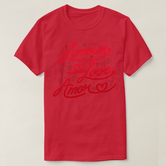 T-shirt L amour Amor par Tobe Fonseca (Design devant)