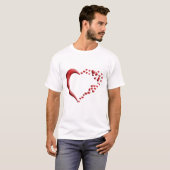 T-shirt "L’amour dans l’air" "Le croissant de l’amour" (Devant entier)