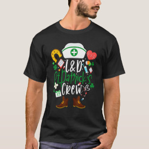 T-shirt L&d St patrick Infirmière Équipage St Patrick Jour