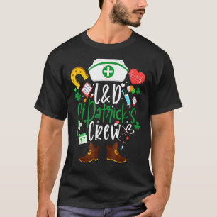 T-shirt L&d St patrick Infirmière Équipage St Patrick Jour