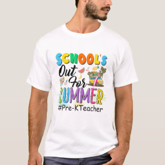 T-shirt L’École Pré-K Est Sortie En Été