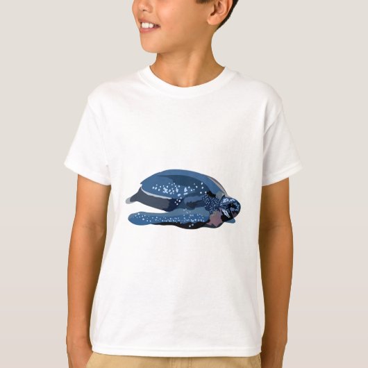 T-shirt L est pour la tortue luth (Devant)