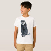 T-shirt L est pour Lehoest Monkey (Devant entier)