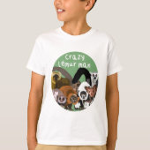 T-shirt L est pour Lemur Man (Devant)