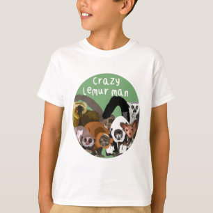 T-shirt L est pour Lemur Man